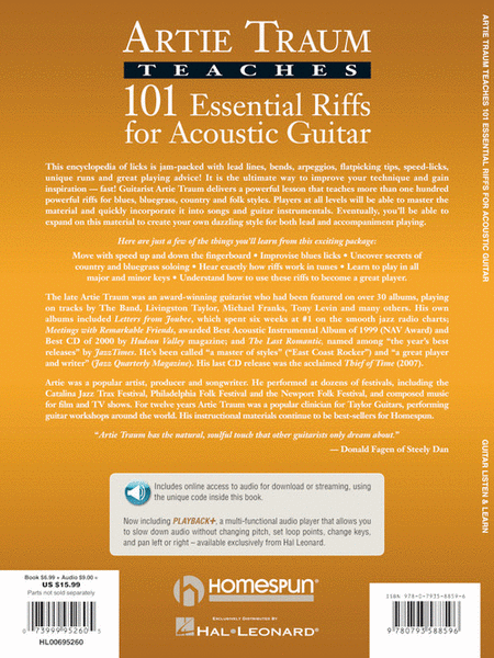 101 Essential Riffs for Acoustic Guitar image number null