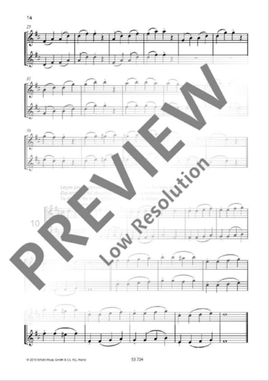 60 Methodical Lessons Flute Duet scores gallery preview page 12
