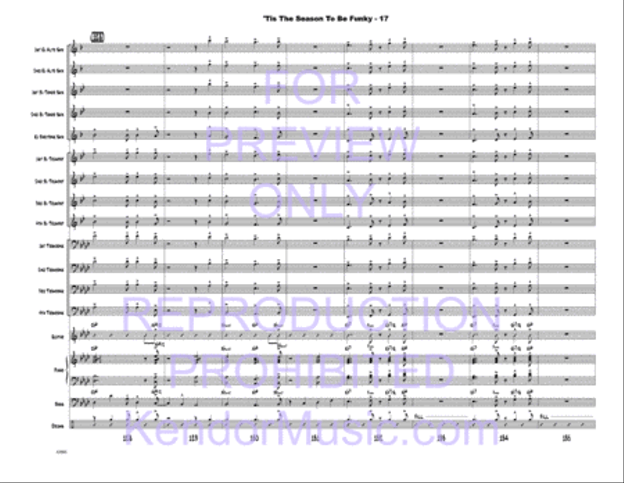 Tis The Season To Be Funky Jazz Ensemble scores gallery preview page 19