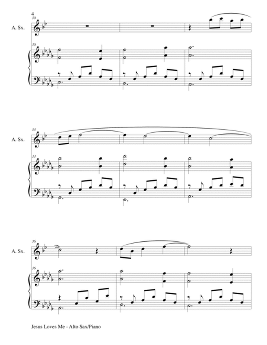 JESUS LOVES ME (Duet – Alto Sax and Piano/Score and Parts) image number null