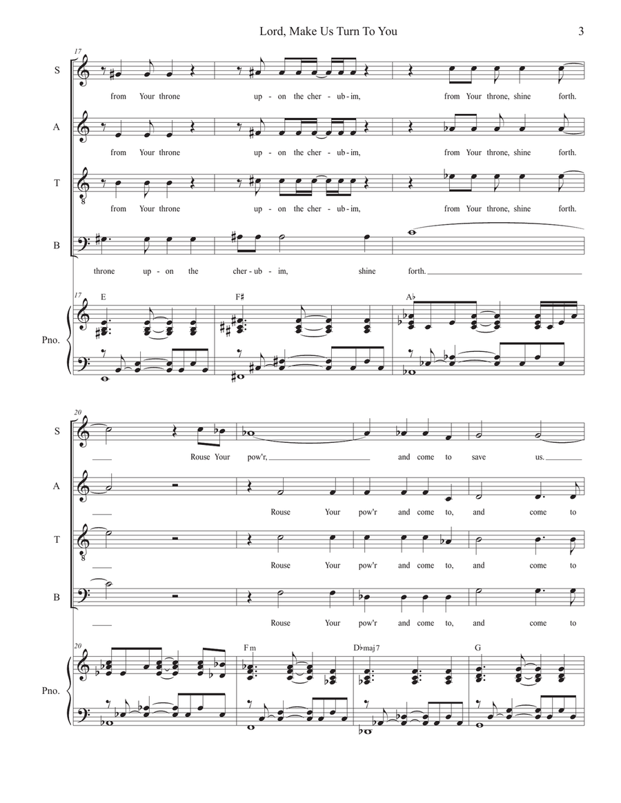Lord, Make Us Turn To You (SATB)