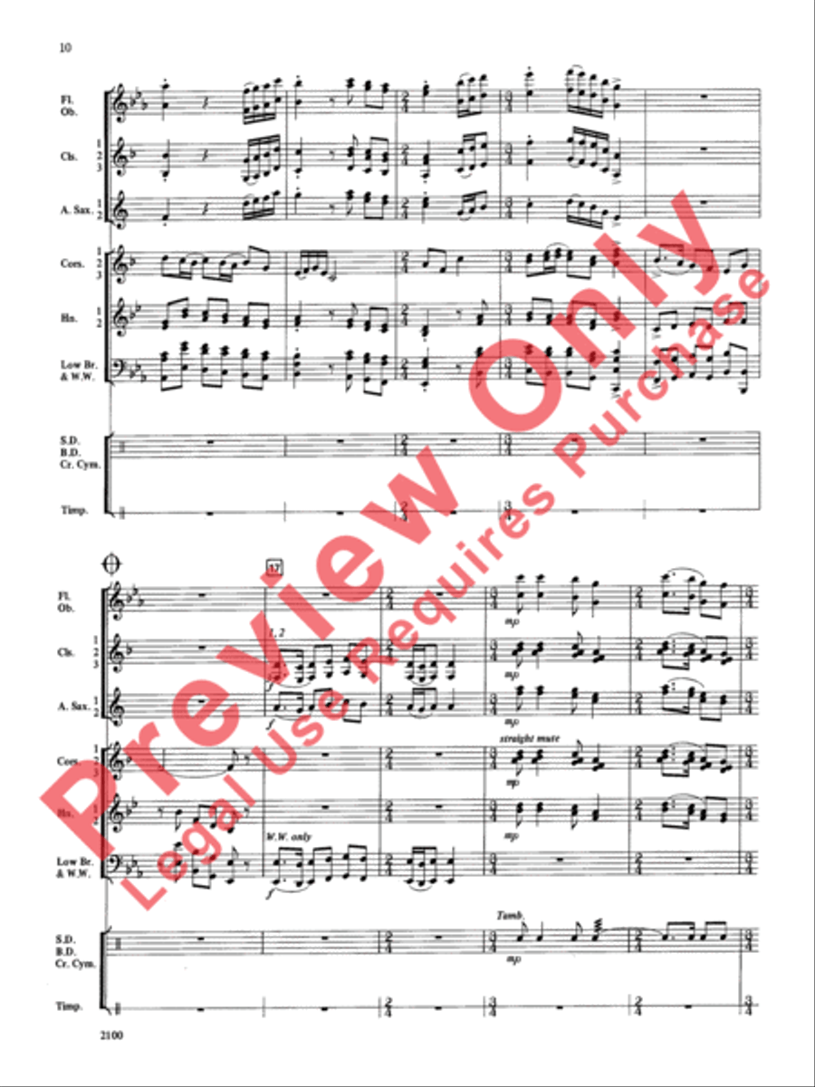 Northwest Suite Northwest Suite Concert Band scores gallery preview page 11