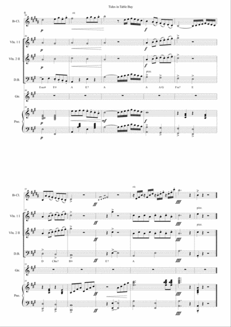 Tides in Table Bay Small Ensemble scores gallery preview page 6