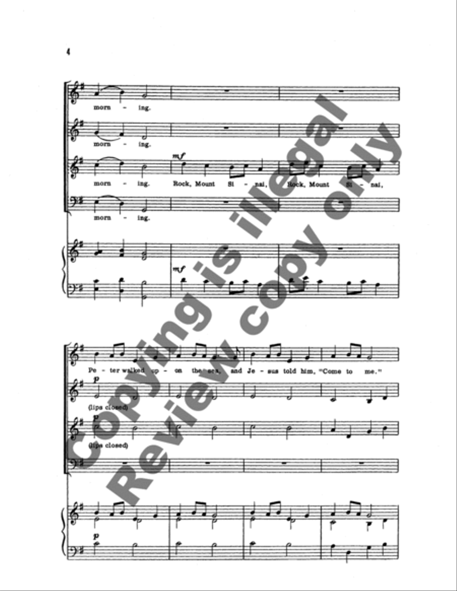A Heritage of Spirituals A Heritage of Spirituals 4-Part scores gallery preview page 9