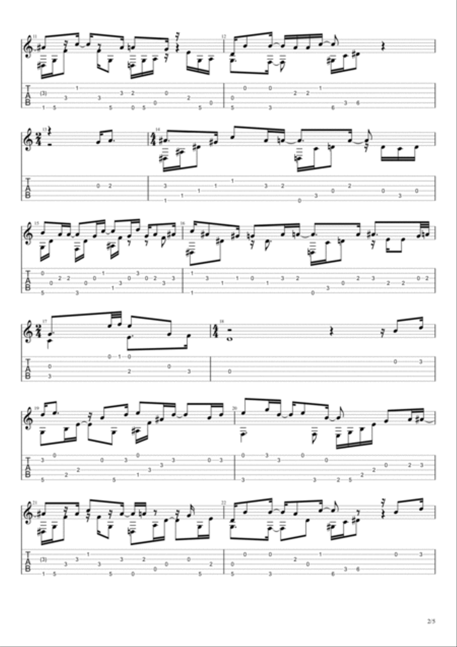 Black Hole Sun Black Hole Sun Guitar Solo scores gallery preview page 2
