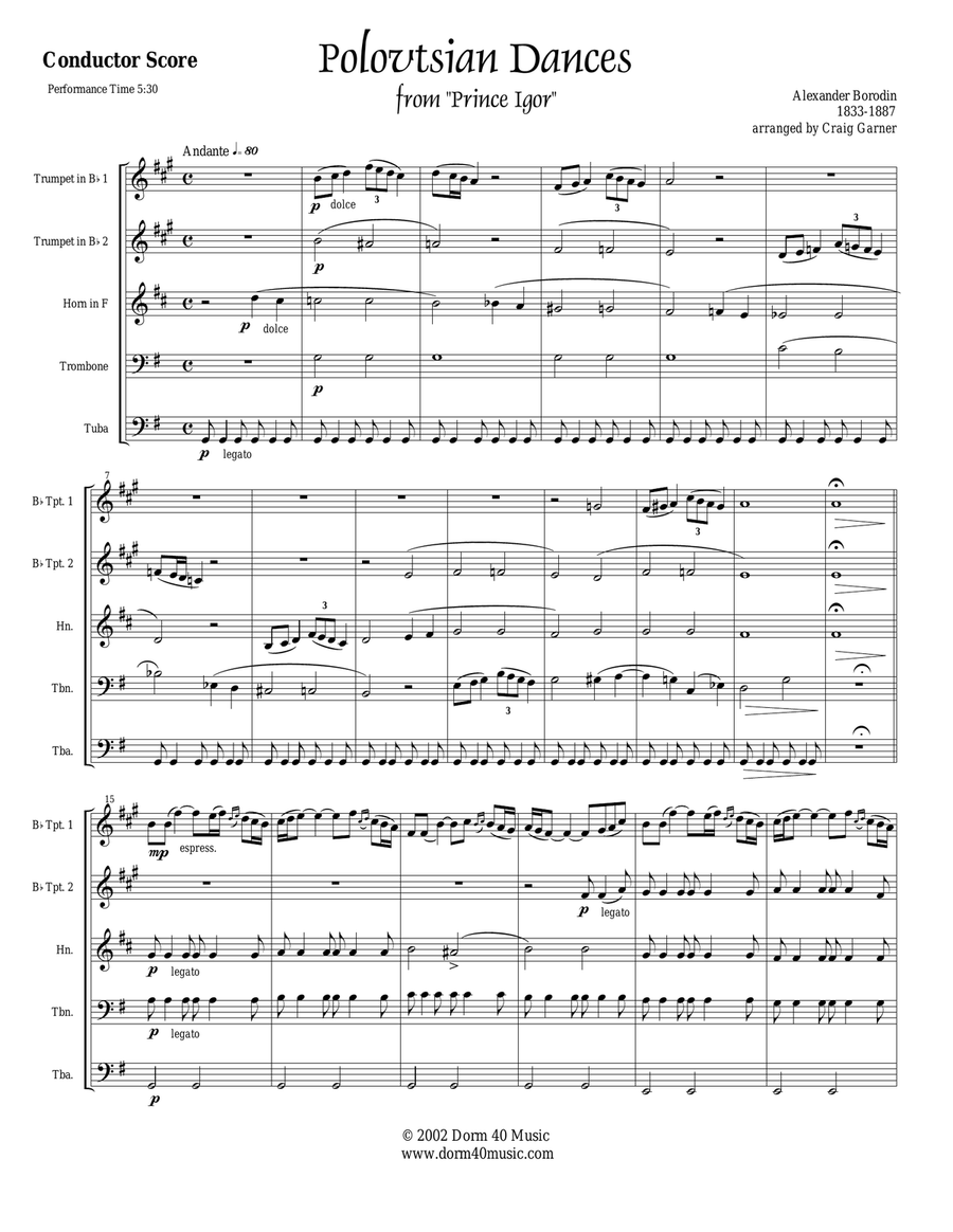 Polovtsian Dances, from 
