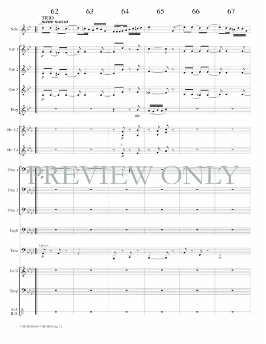 The Maid of the Mist Small Ensemble scores gallery preview page 14