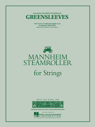 Book cover for Greensleeves (Mannheim Steamroller)