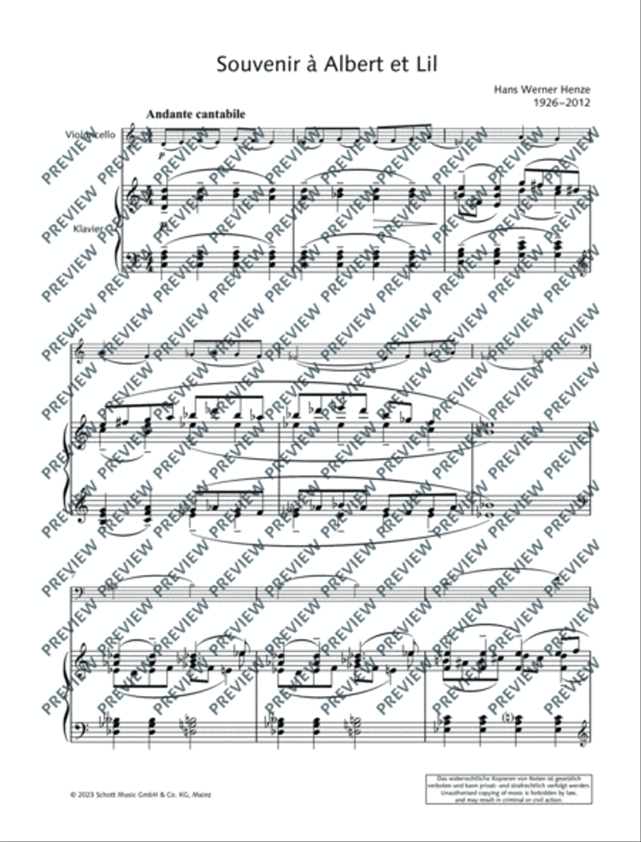 Souvenir à Albert et Lil Piano Accompaniment scores gallery preview page 7