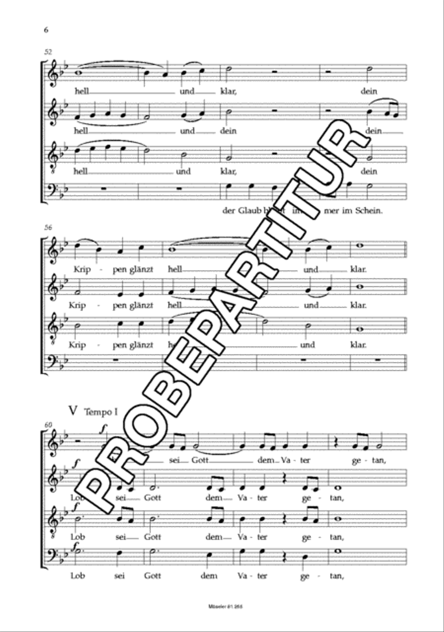 Nun komm der Heiden Heiland Wk 323 4-Part scores gallery preview page 7