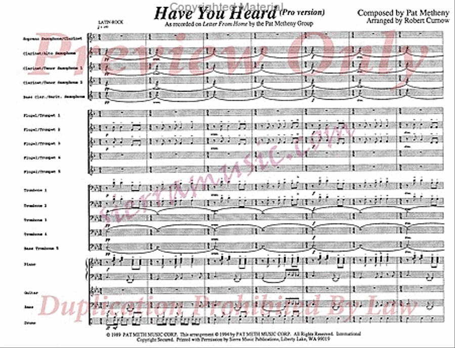 Have You Heard (Pro) Have You Heard (Pro) Big Band scores gallery preview page 2