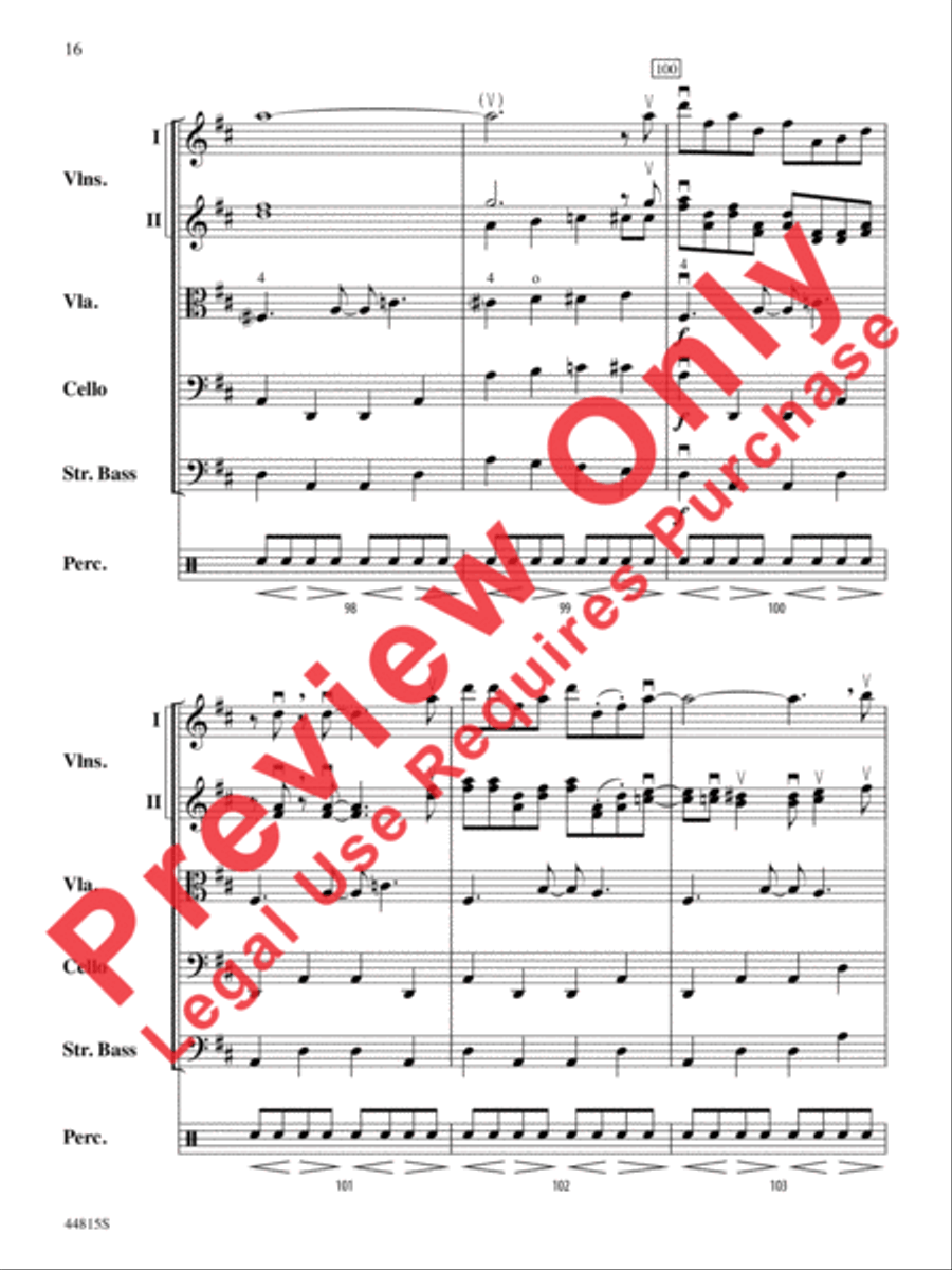 An American in Paris, Highlights from String Orchestra scores gallery preview page 17