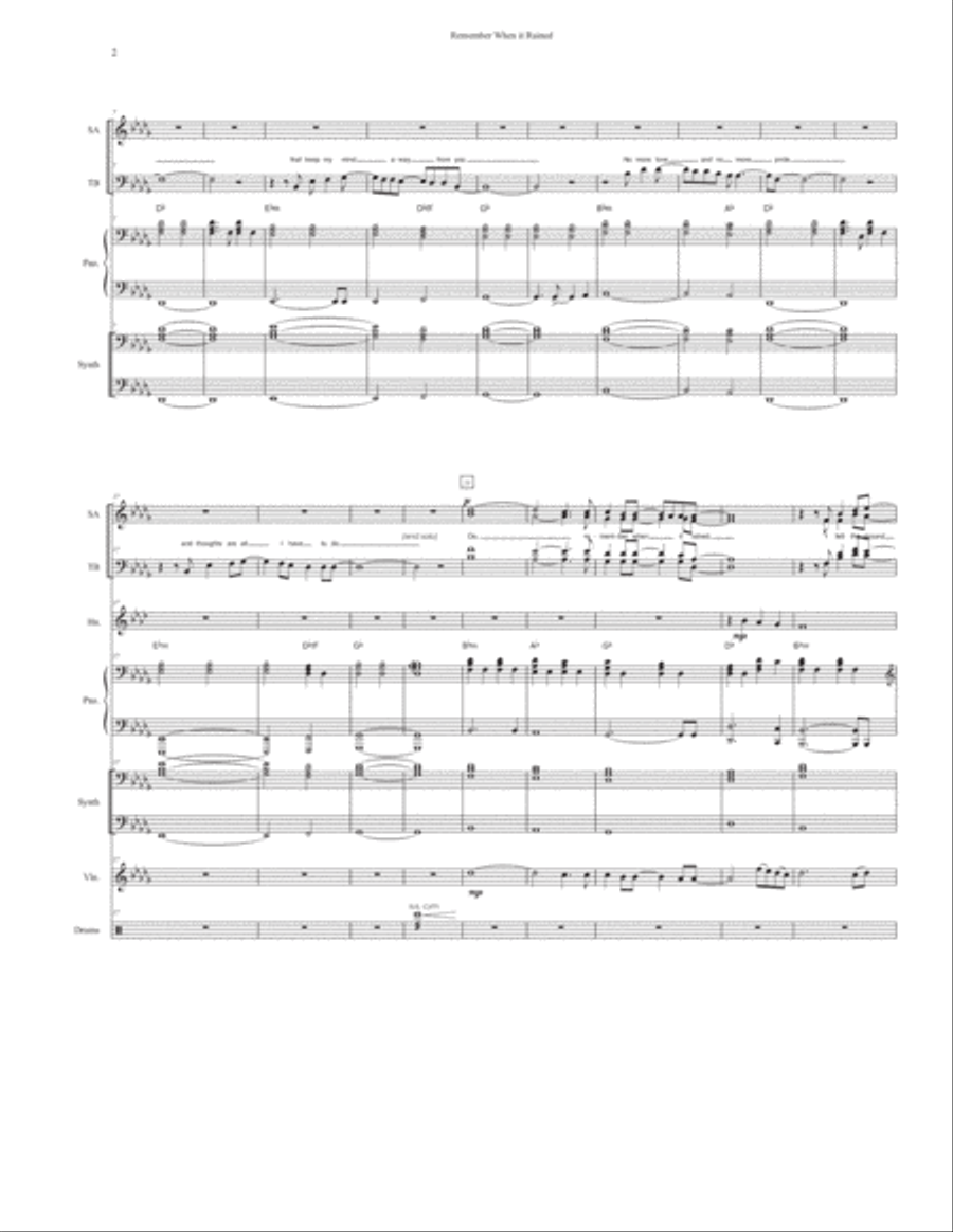Remember When It Rained Large Ensemble scores gallery preview page 3