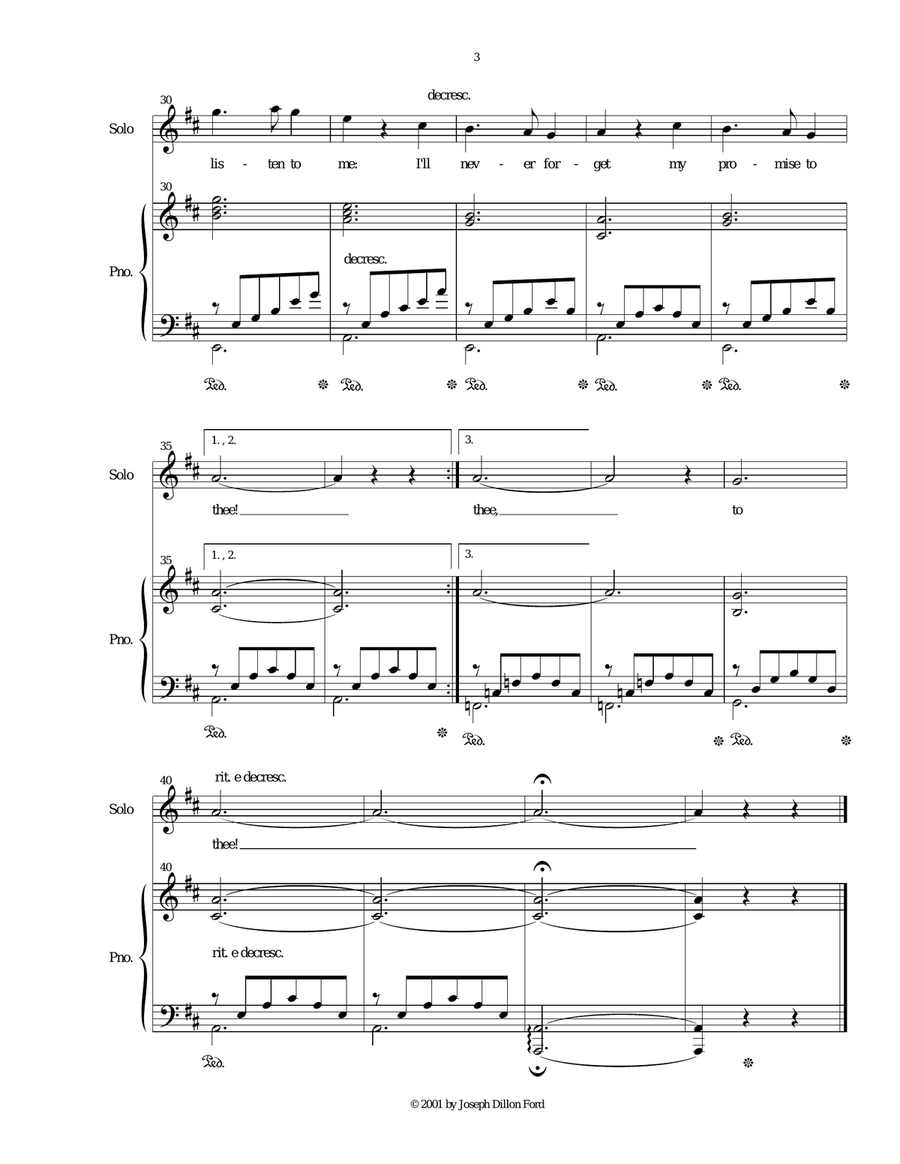Three Songs of Love and Death for soprano voice and piano Soprano Voice scores gallery preview page 3