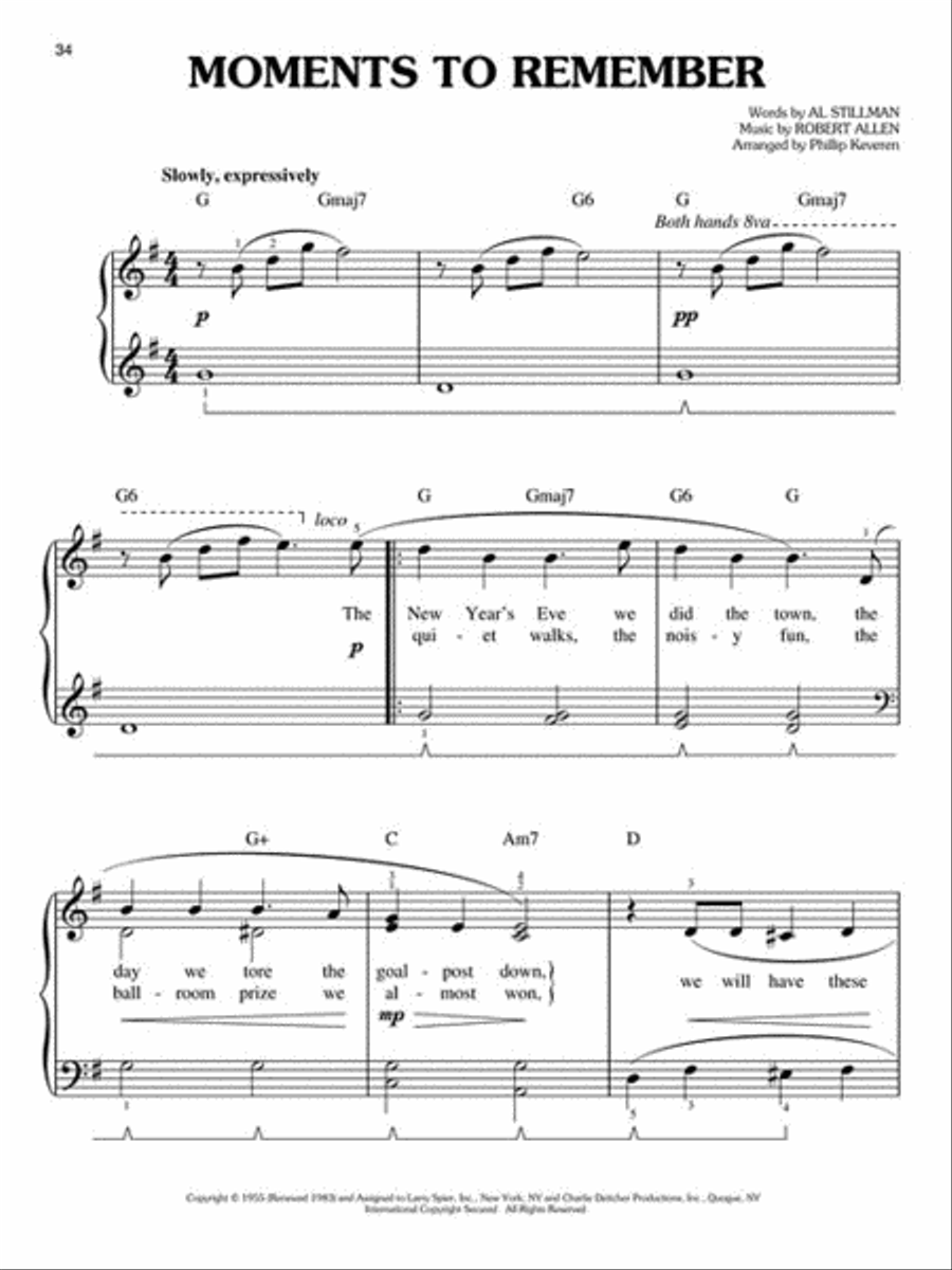 Early Rock 'N' Roll Easy Piano scores gallery preview page 2