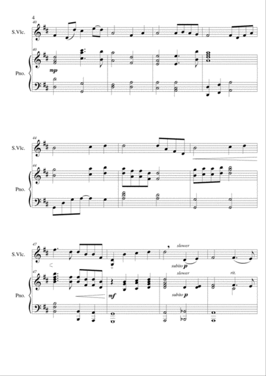 Nearer Medley Piano scores gallery preview page 5