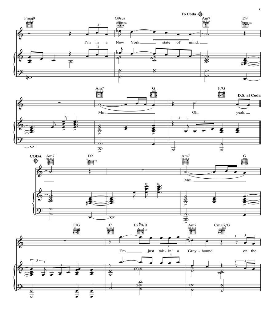 New York State Of Mind Acoustic Guitar scores gallery preview page 7