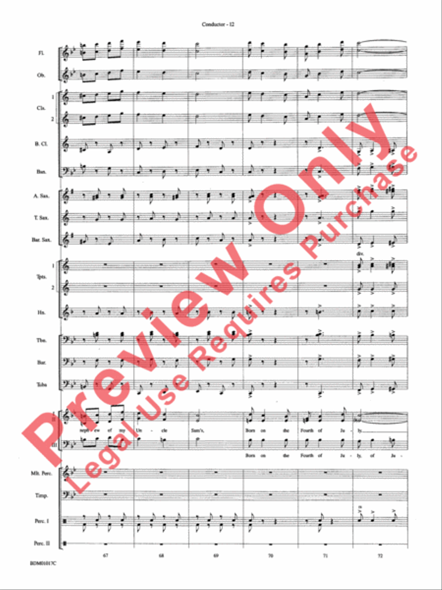 An American Celebration Concert Band scores gallery preview page 15