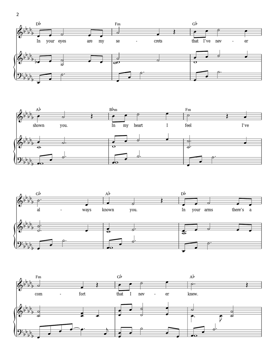 No One Like You Piano, Vocal scores gallery preview page 2