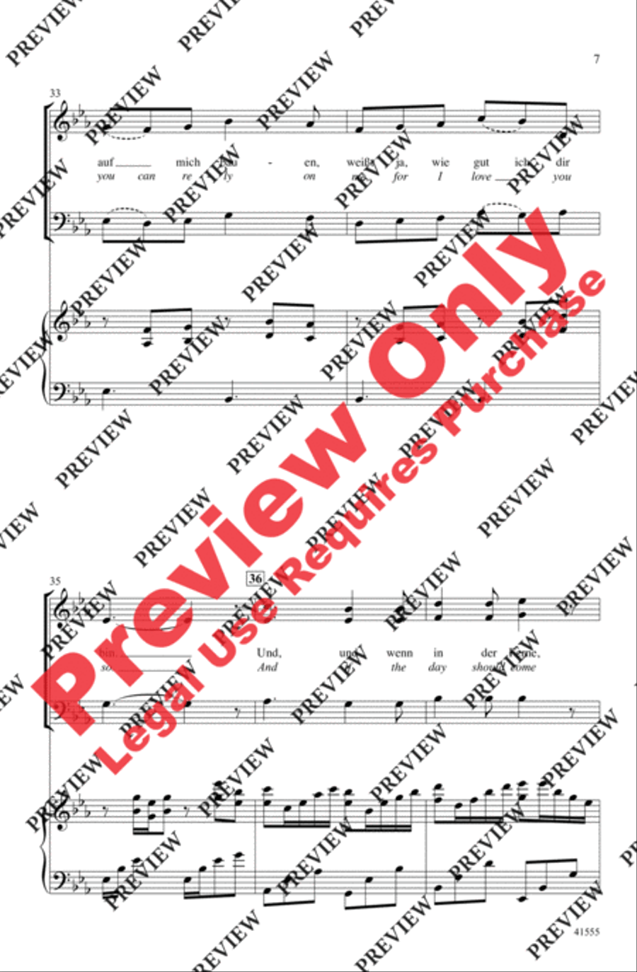Du, Du Liegst Mir im Herzen 3-Part scores gallery preview page 7