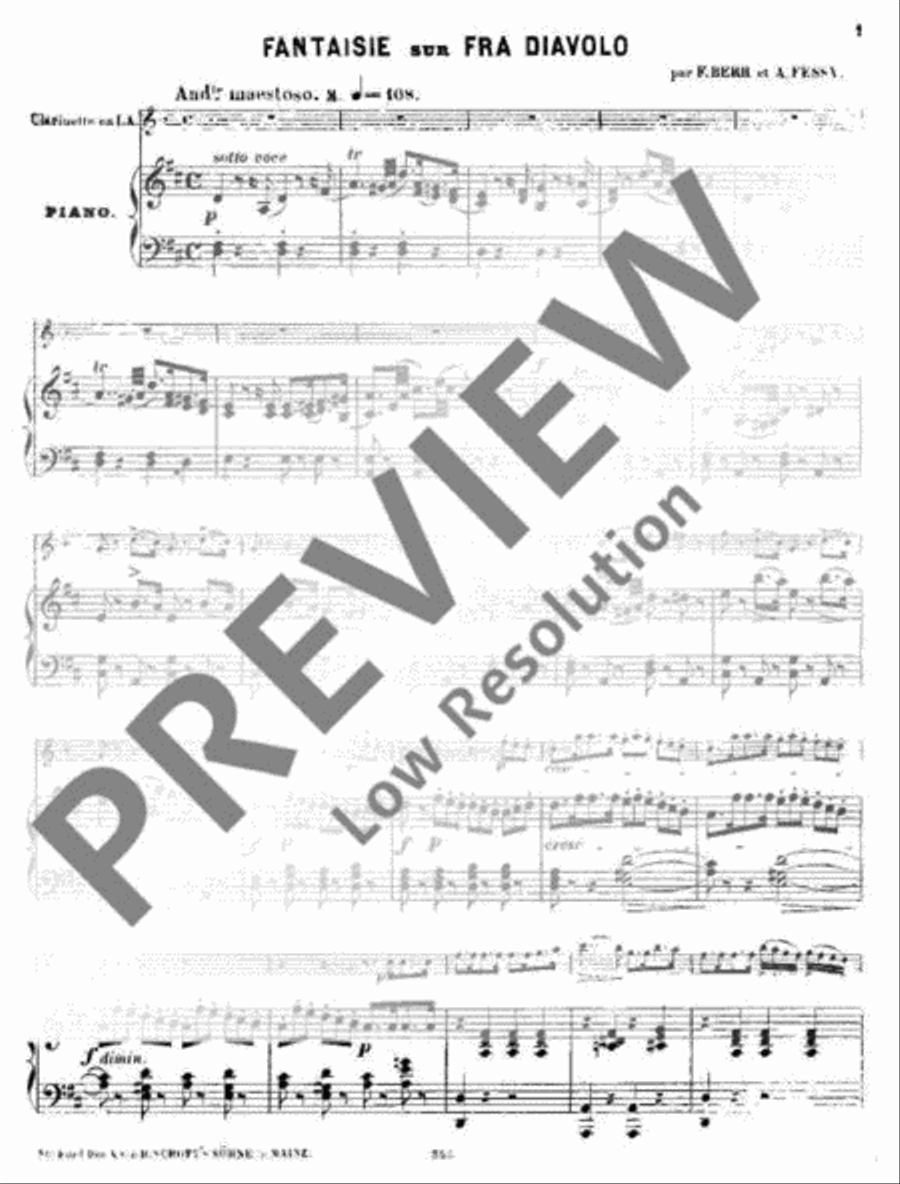 Fantaisie A Clarinet scores gallery preview page 4