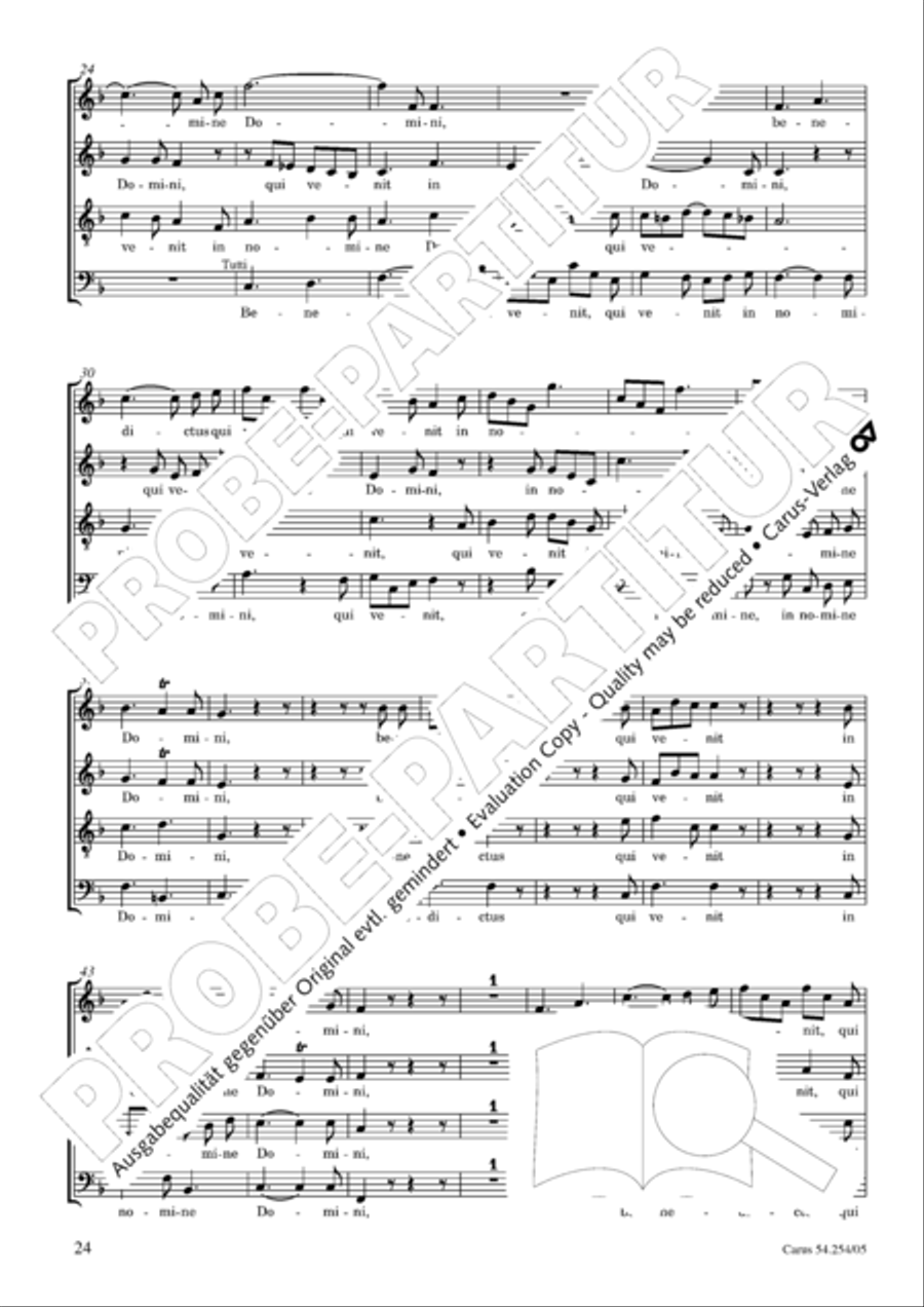 Missa Sancti Hieronymi 4-Part scores gallery preview page 25