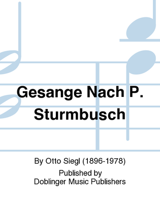 Gesange nach P. Sturmbusch