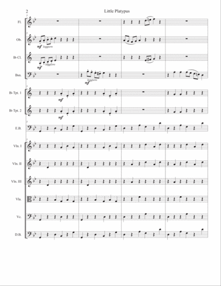 The Platypus Chamber Orchestra scores gallery preview page 2