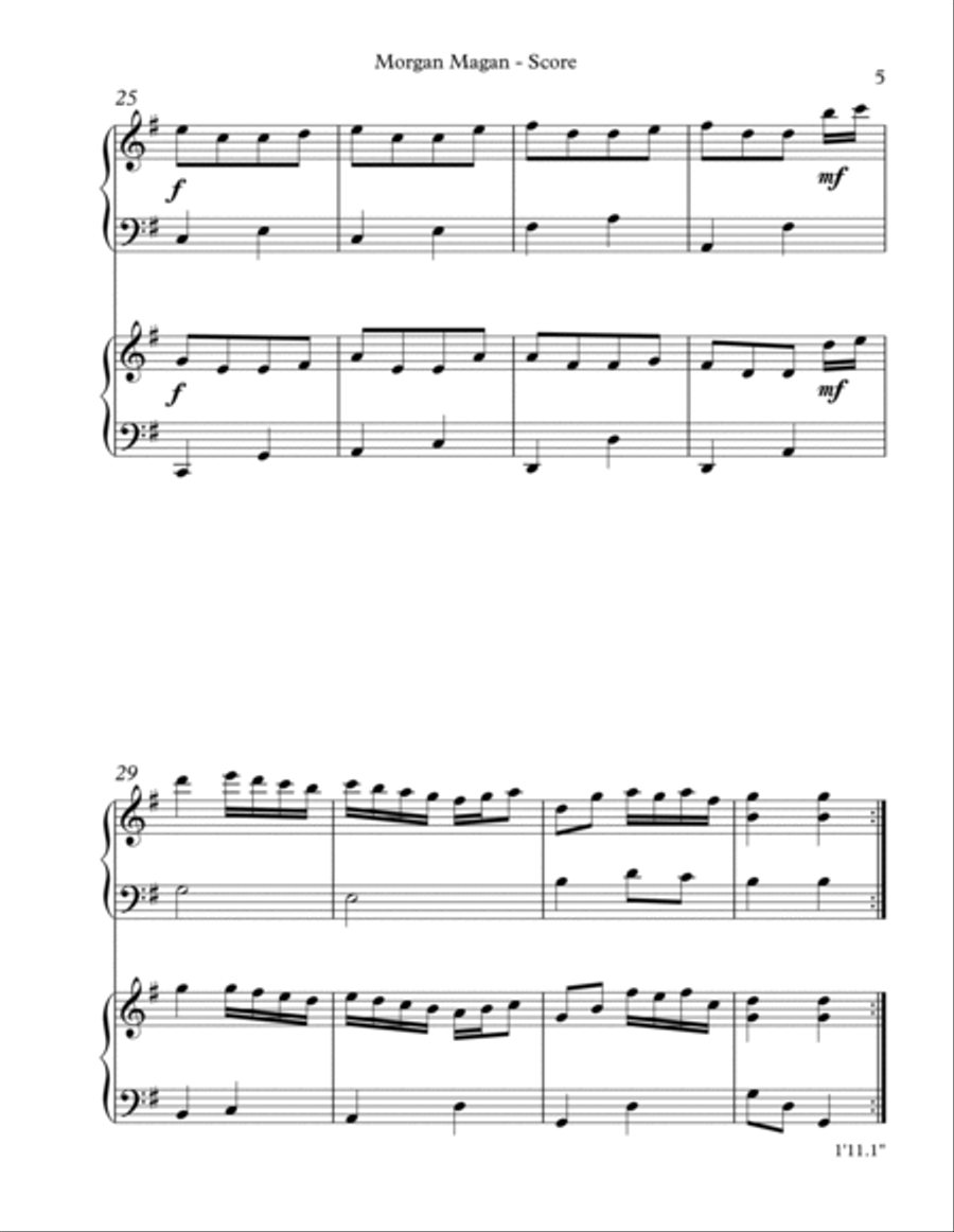 Morgan Magan, Harp Duet Celtic Harp scores gallery preview page 5