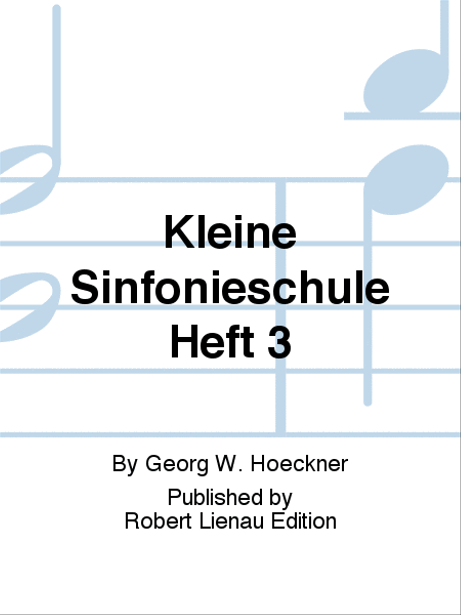 Kleine Sinfonieschule Heft 3 String Orchestra scores gallery preview page 1