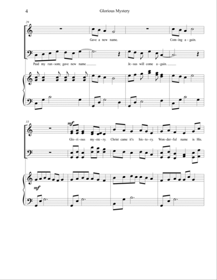 Glorious Mystery 4-Part scores gallery preview page 4