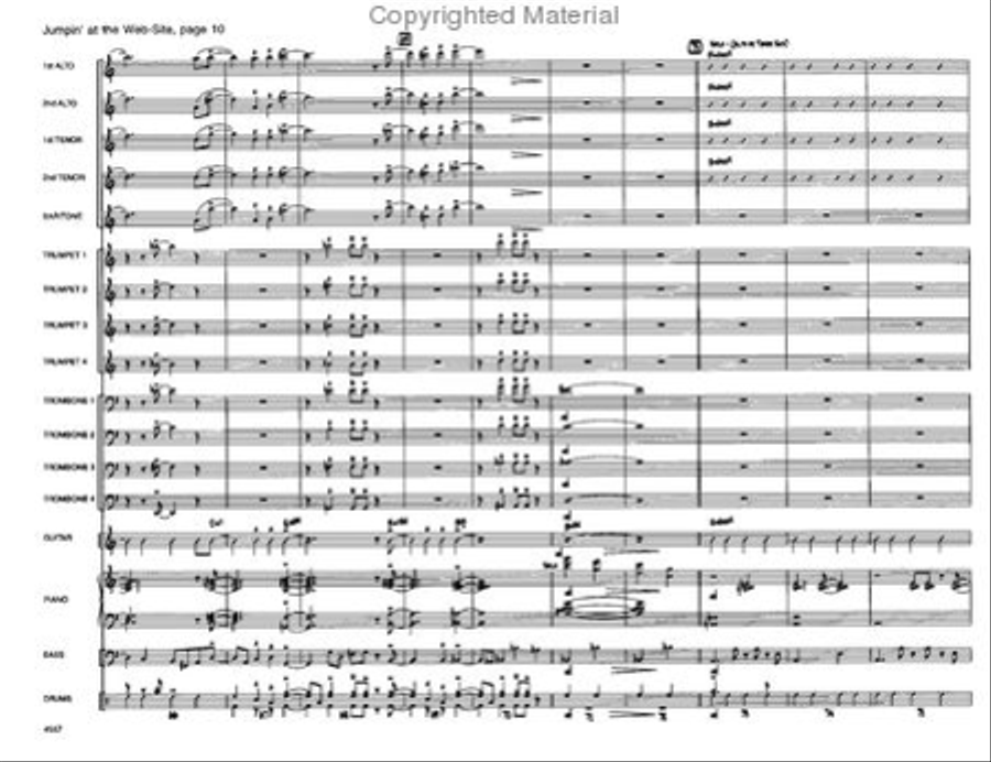 Jumpin' At the Website Jazz Ensemble scores gallery preview page 10