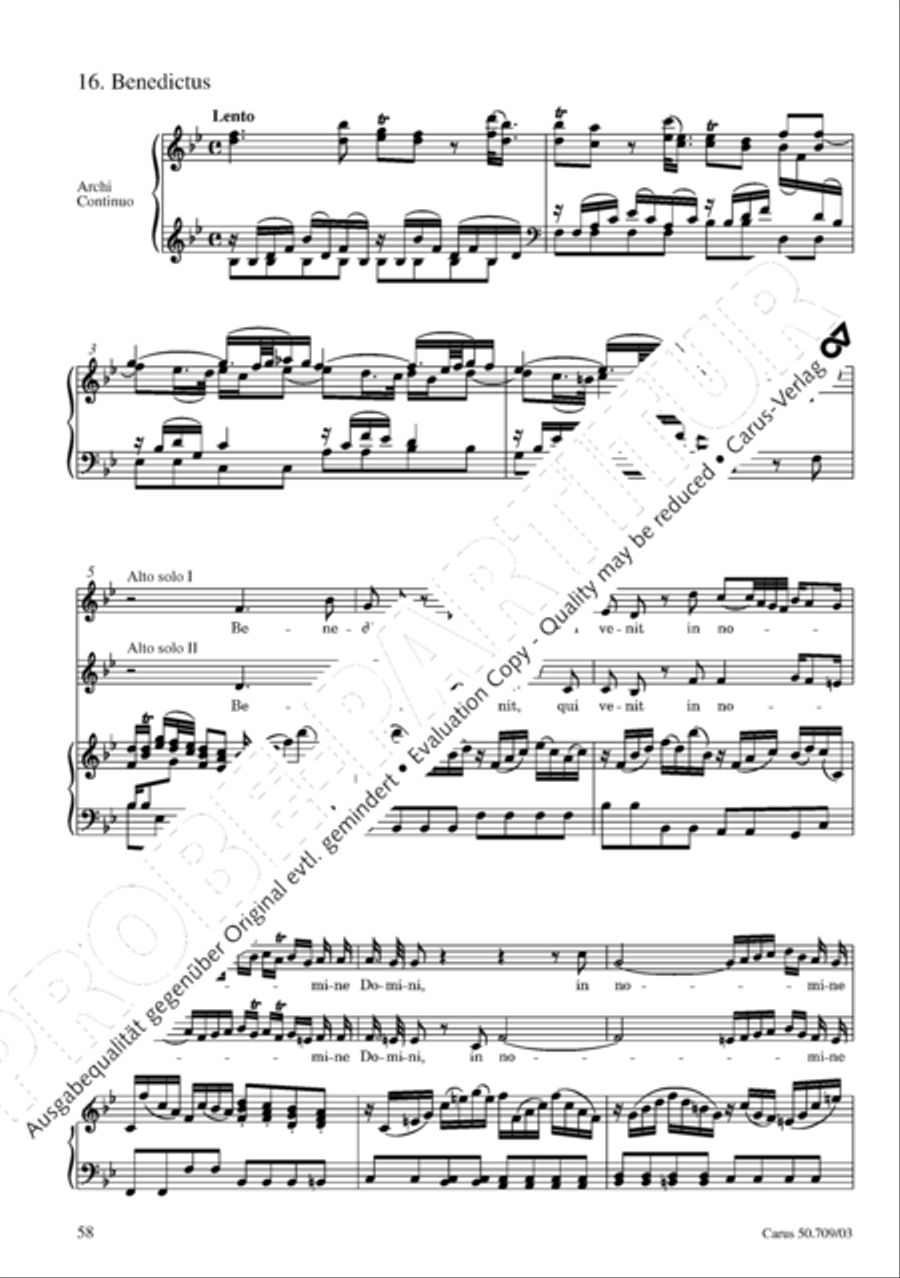 Requiem in E flat major 4-Part scores gallery preview page 59