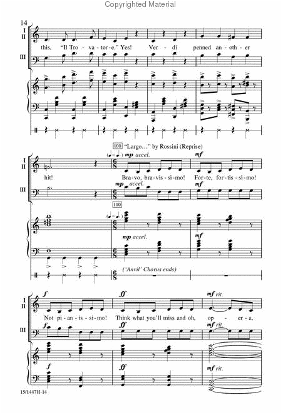 Painless Opera 3-Part scores gallery preview page 13