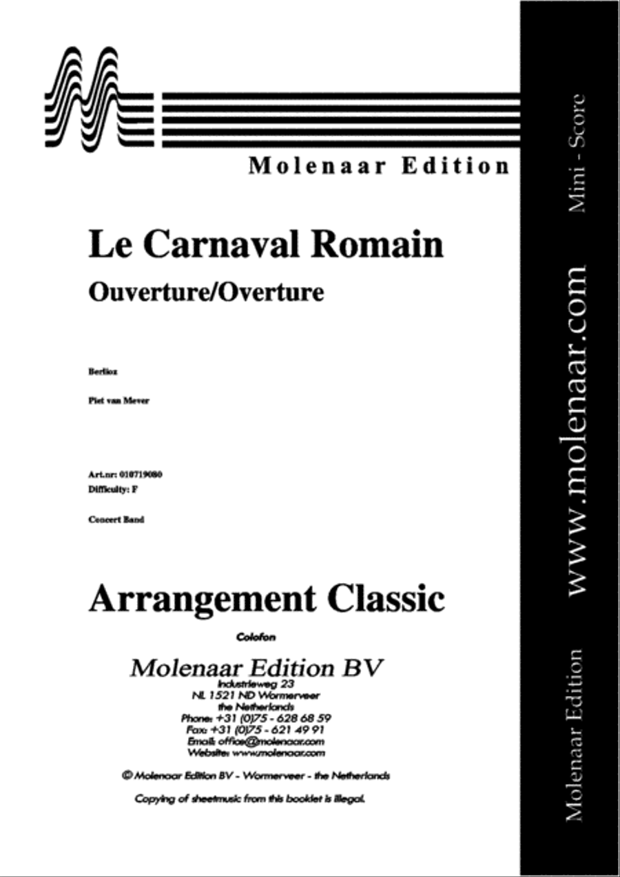 Le Carnaval Romain Concert Band scores gallery preview page 2