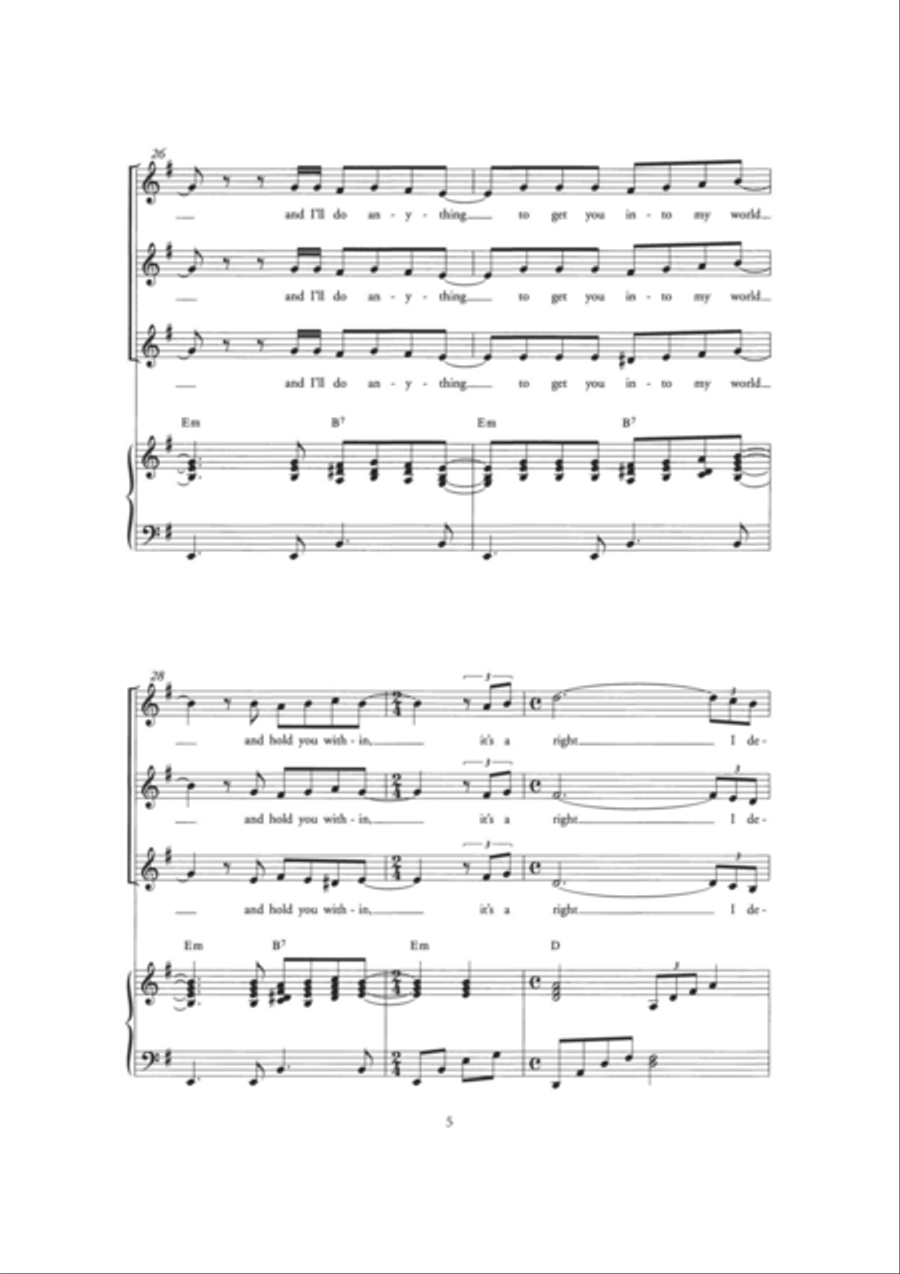 A Woman In Love (Arr. Berty Rice) Choir scores gallery preview page 5