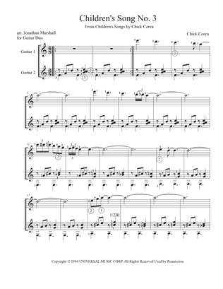 Children's Song No. 3 - Score Only