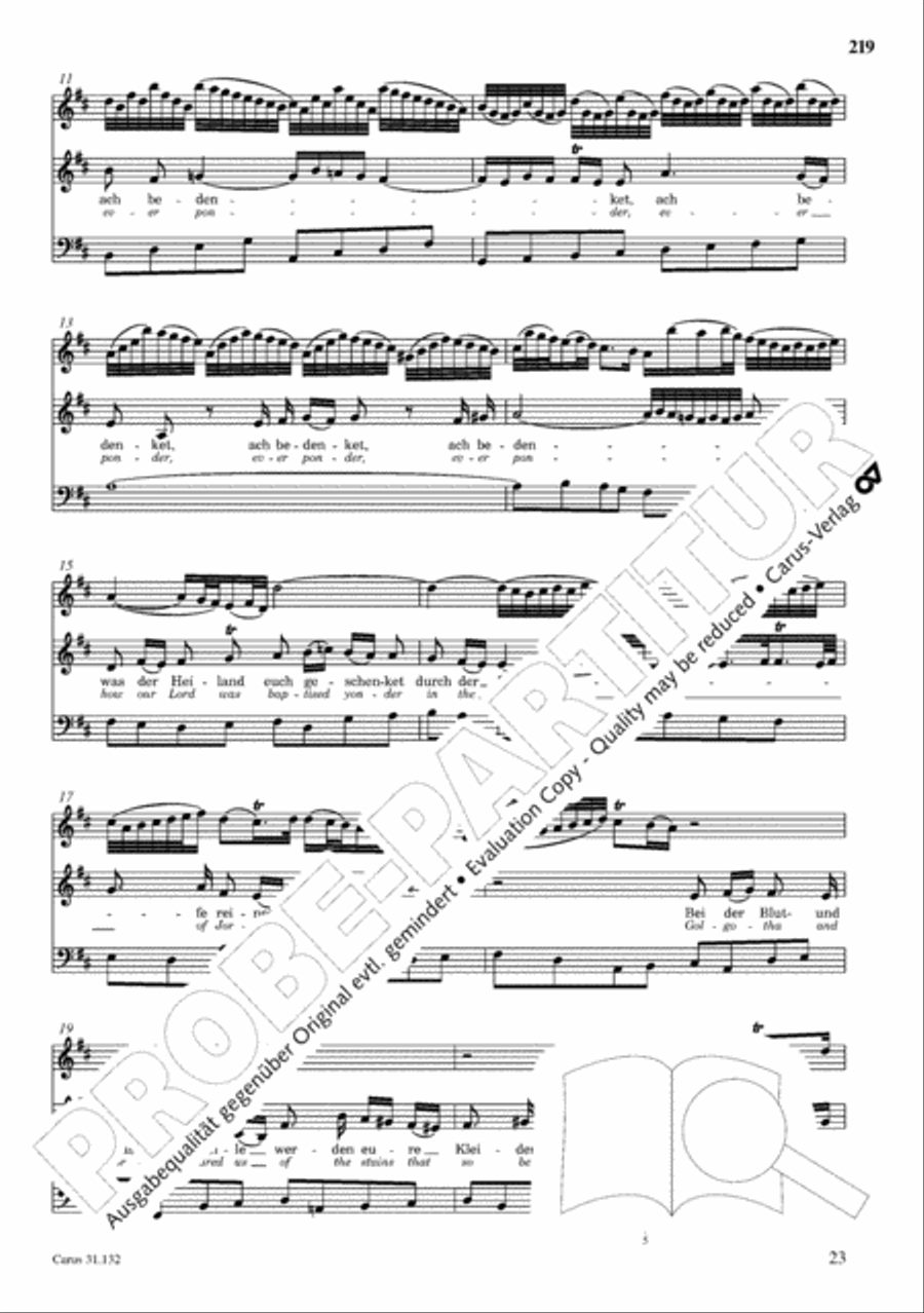The Complete Sacred Vocal Works (Das geistliche Vokalwerk) Voice scores gallery preview page 220