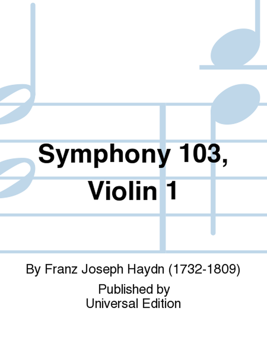 Symphony 103, Violin 1