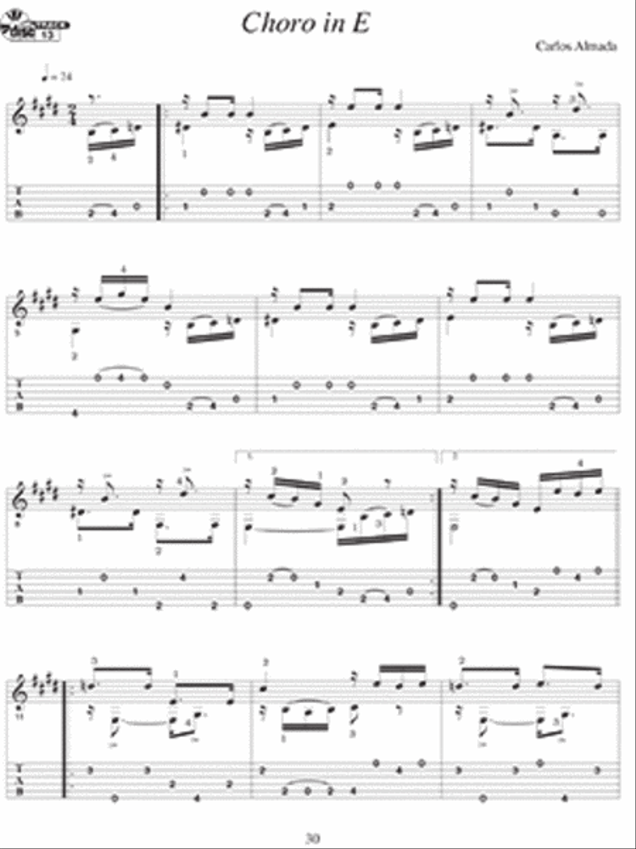 13 Easy Brazilian Choros for Solo Guitar Guitar Solo scores gallery preview page 4
