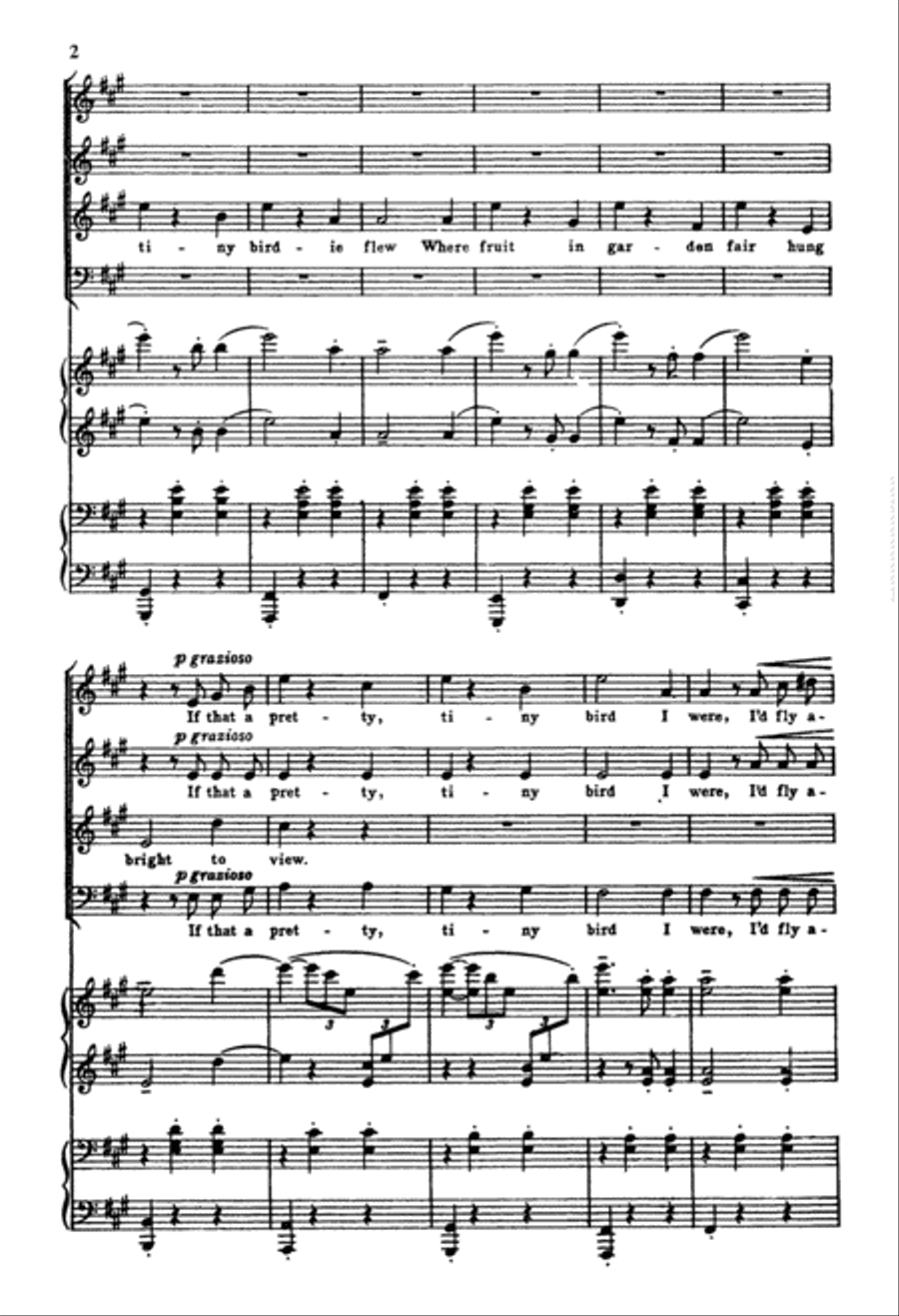 Four Love Song Waltzes, Op.52/6,9,11 & Op.65/8 4-Part scores gallery preview page 3