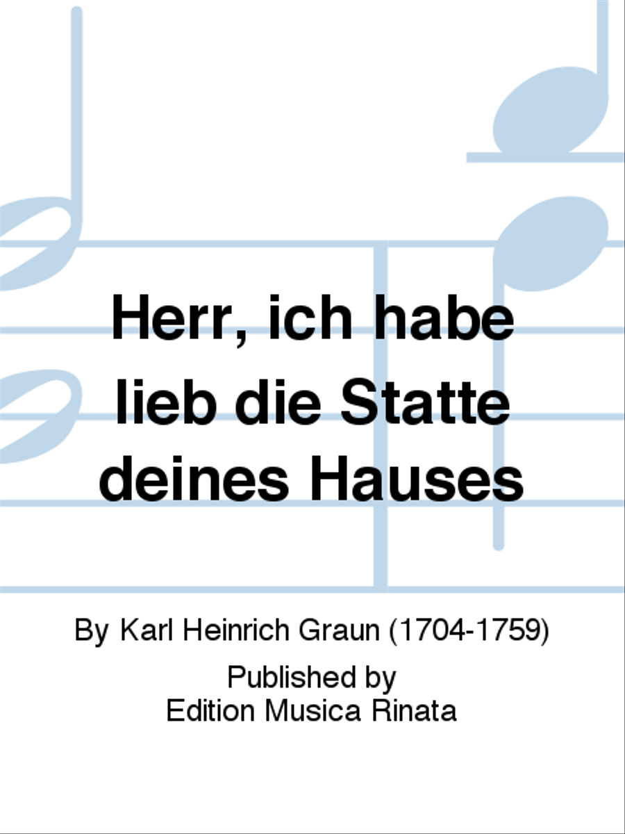 Herr, ich habe lieb die Statte deines Hauses 4-Part scores gallery preview page 1