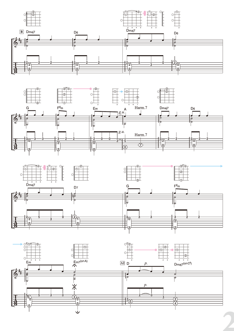 Jingle Bells [ballad] Guitar Solo scores gallery preview page 2