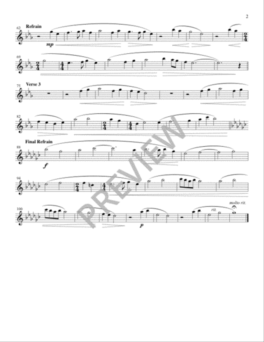 A House of Prayer - Instrument edition Flute scores gallery preview page 3