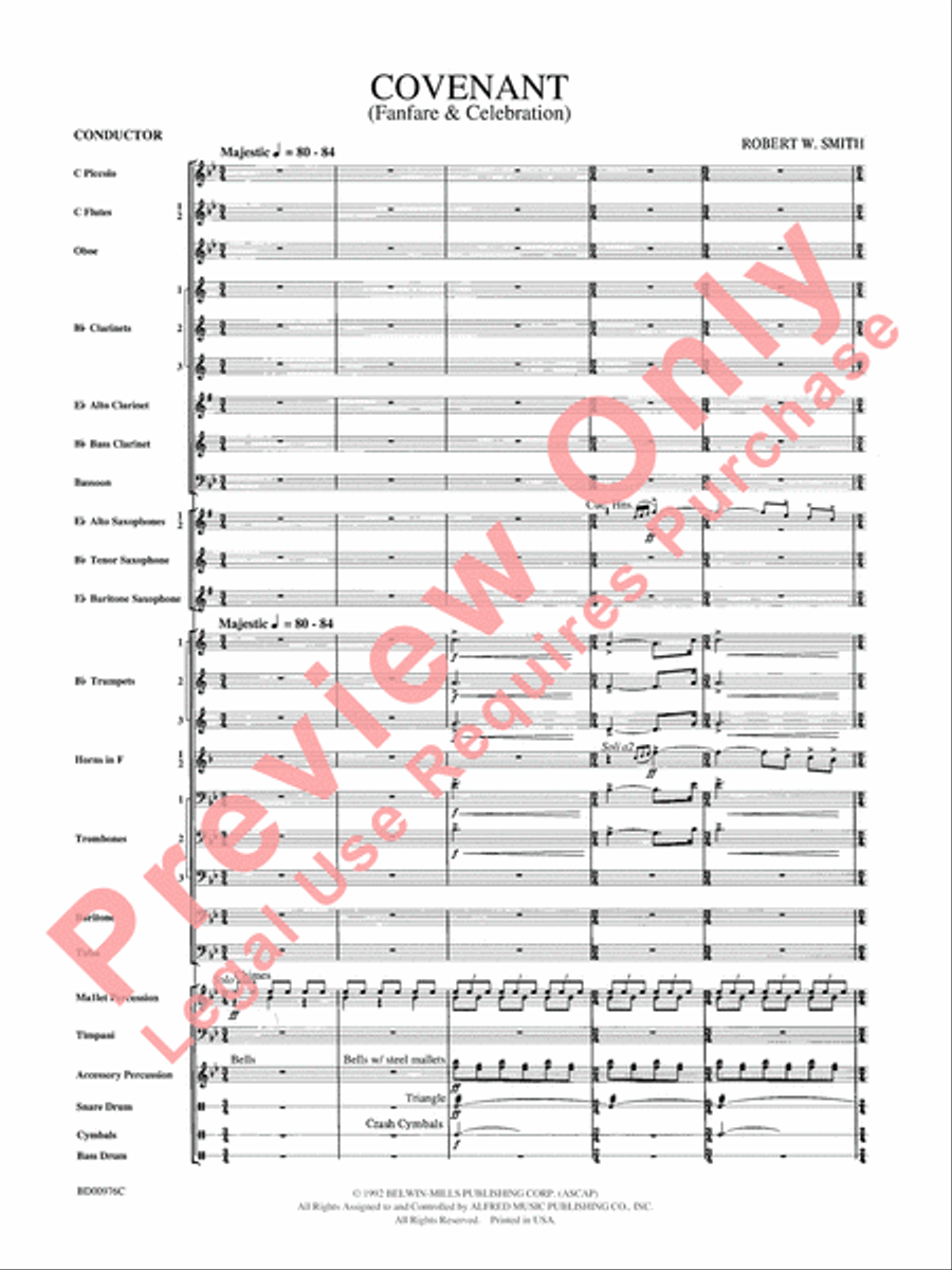 Covenant Covenant Concert Band scores gallery preview page 3