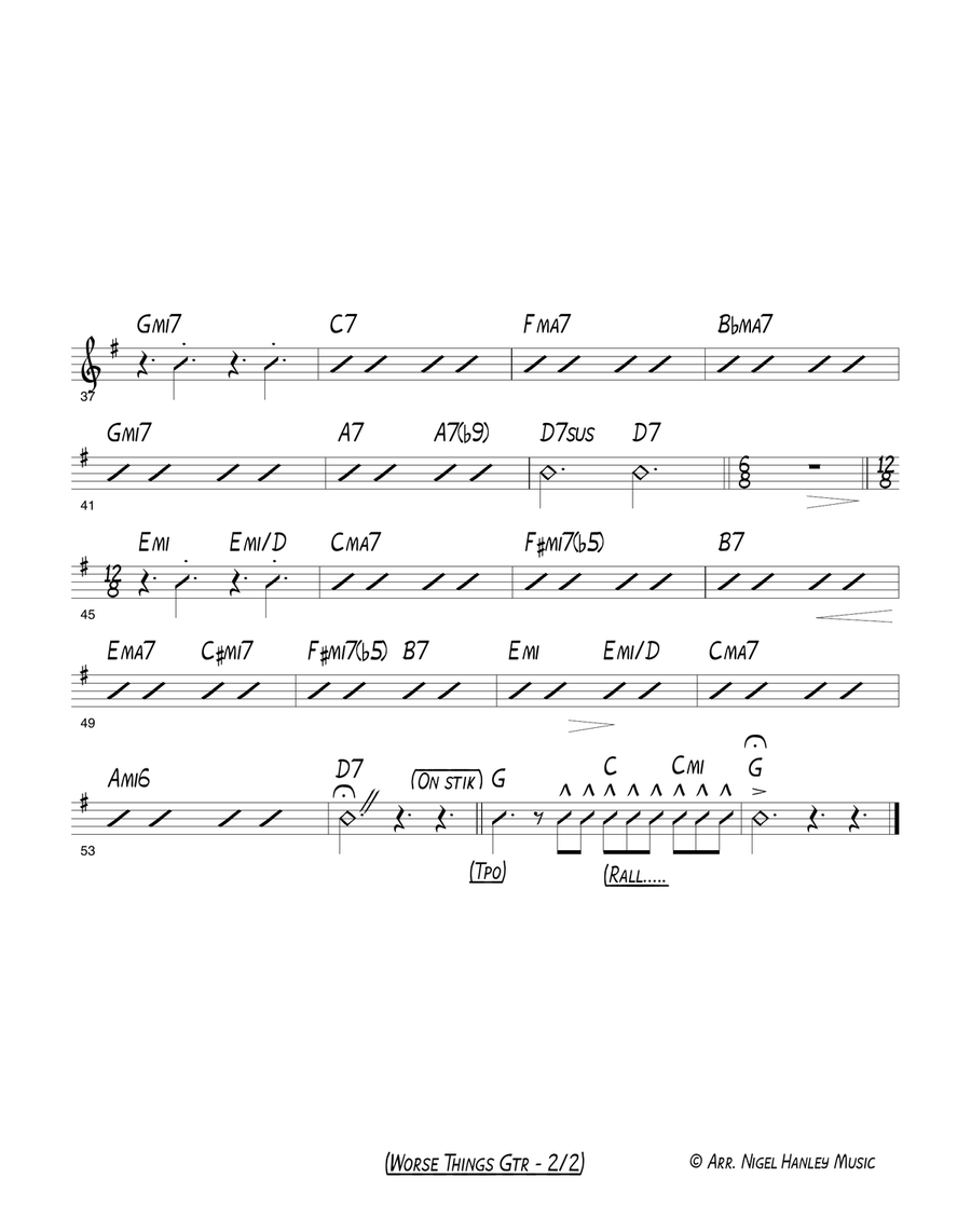 There Are Worse Things I Could Do Jazz Ensemble scores gallery preview page 3