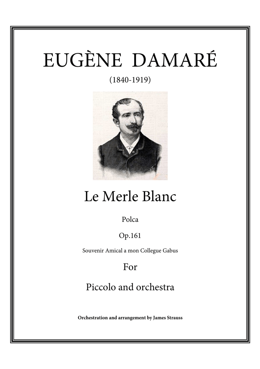 Le Merle Blanc - Polca Fantaisie op.161 for piccolo and orchestra Chamber Orchestra scores gallery preview page 1