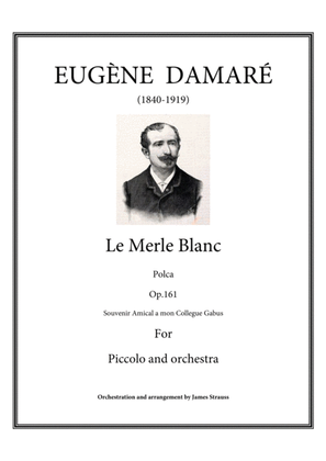 Book cover for Le Merle Blanc - Polca Fantaisie op.161 for piccolo and orchestra