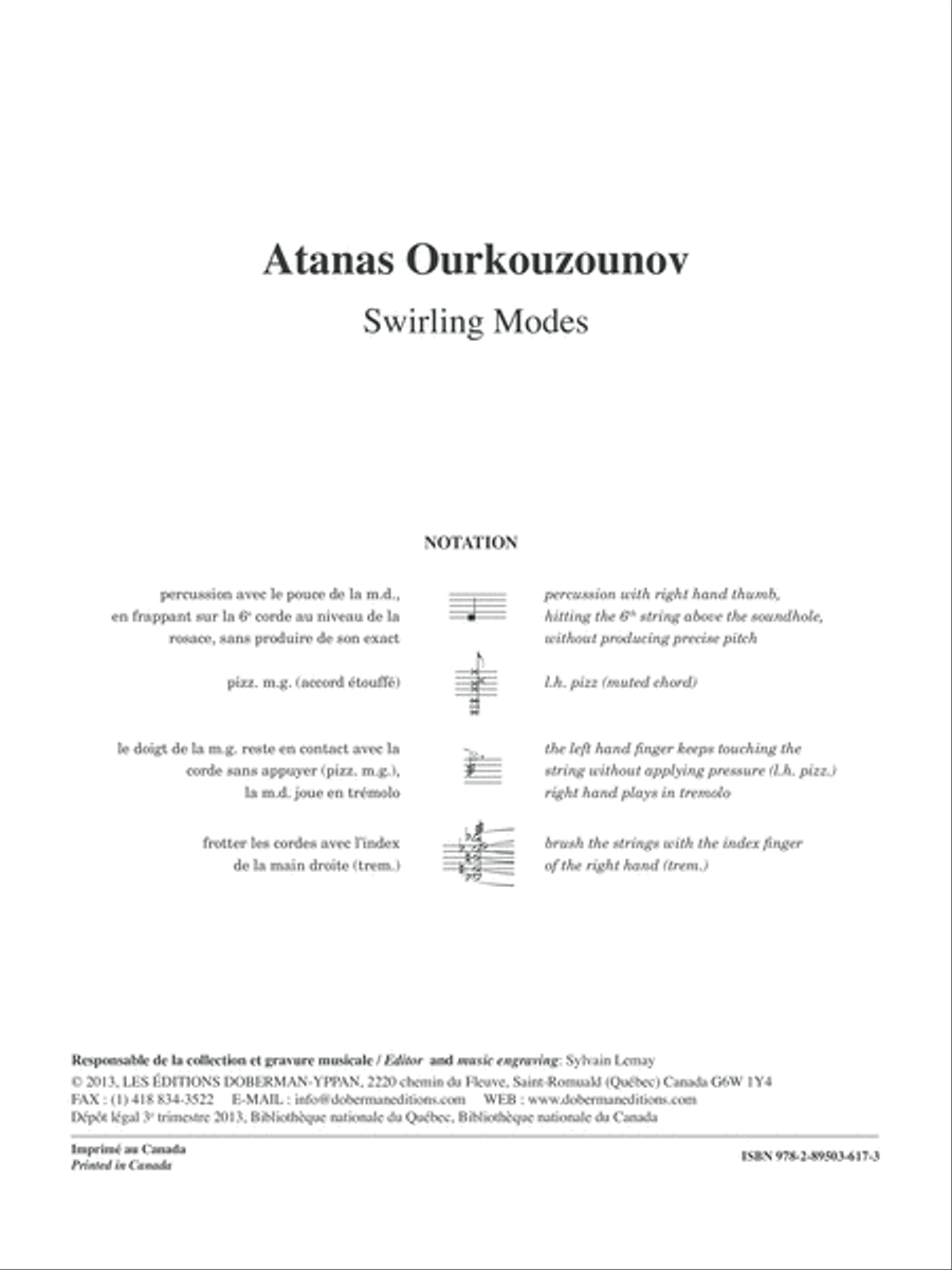 Swirling Modes Guitar Ensemble scores gallery preview page 1