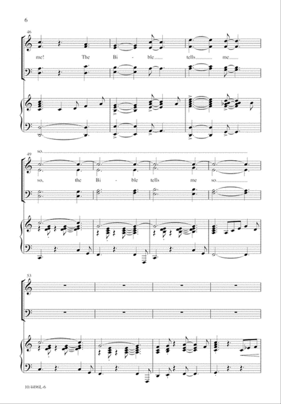 The Bible Tells Me So The Bible Tells Me So 4-Part scores gallery preview page 7
